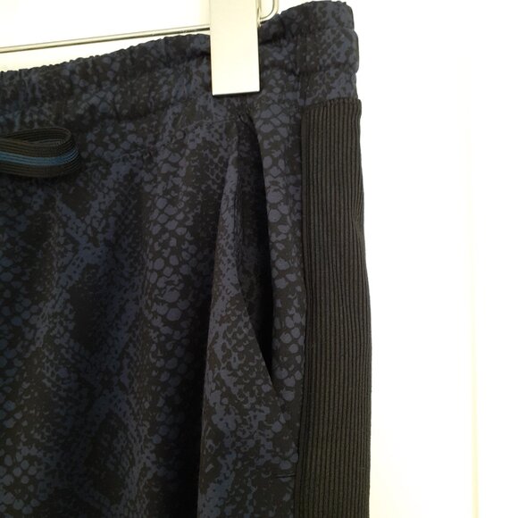 Athleta Brooklyn Jogger Blue Snakeskin Size 8 - Picture 6 of 13